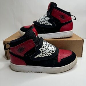 Nike Air Jordan Sky Jordan 1 PS Bred Sneakers BQ7197-016 Youth Kid's Size 2.5Y